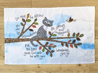 Hannah Dunnett Do Not Be Afraid Tea Towel main image