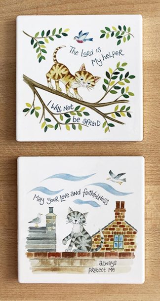 Hannah Dunnett May Your Love and Faithfulness Protect Me and The Lord is My Helper Coasters main image