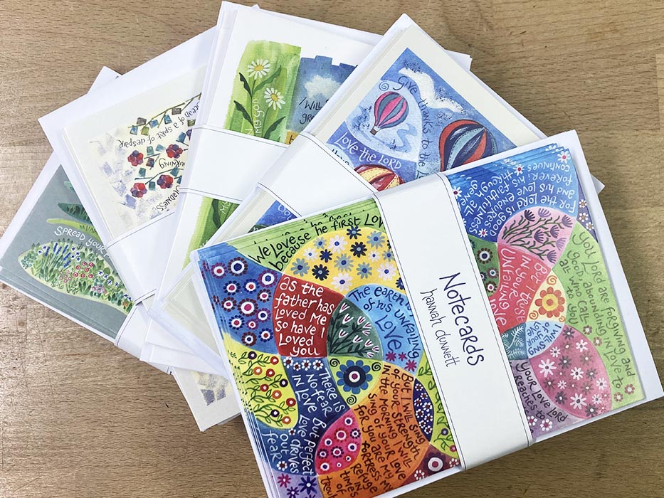 Hannah Dunnett 50 mixed notecards packaged image