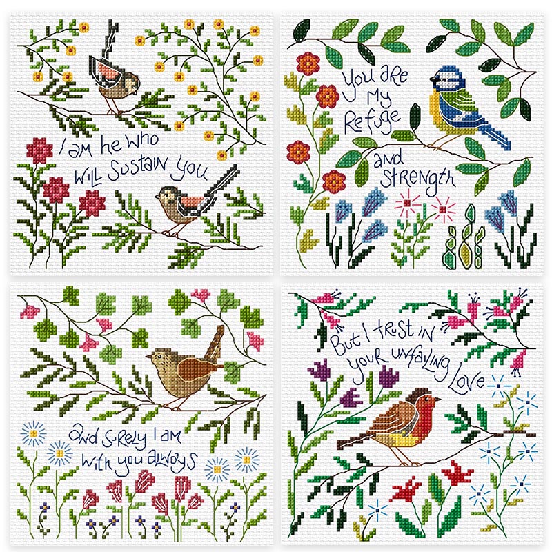 Hannah Dunnett Garden Birds Cross Stitch Pattern Collection