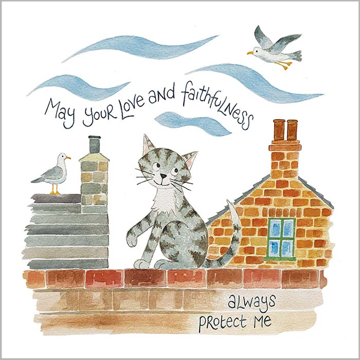 Hannah Dunnett May Your Love and Faithfulness Always Protect Me Square Notecard