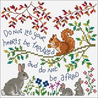 Hannah Dunnett Do Not Let Your Hearts Be Troubled Cross Stitch Kit